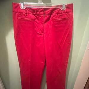 Talbots Vibrant Red Women's Trousers. Stretch.